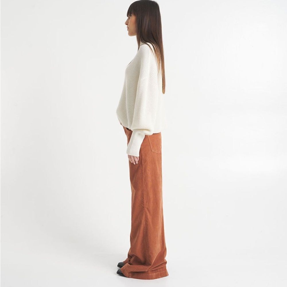 Closed Glow-Up Corduroy Orange Pants Wide Leg Size 28 - Picture 9 of 15